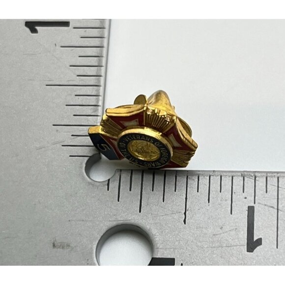 VFW Pin Veterans of Foreign Wars 5 Year USA Member Award Emblem Lapel Hat - Picture 4 of 6